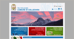 Desktop Screenshot of comunedicolledara.gov.it